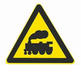无人看守铁路道口（用以警告车辆驾驶人注意慢行或及时停车）.png