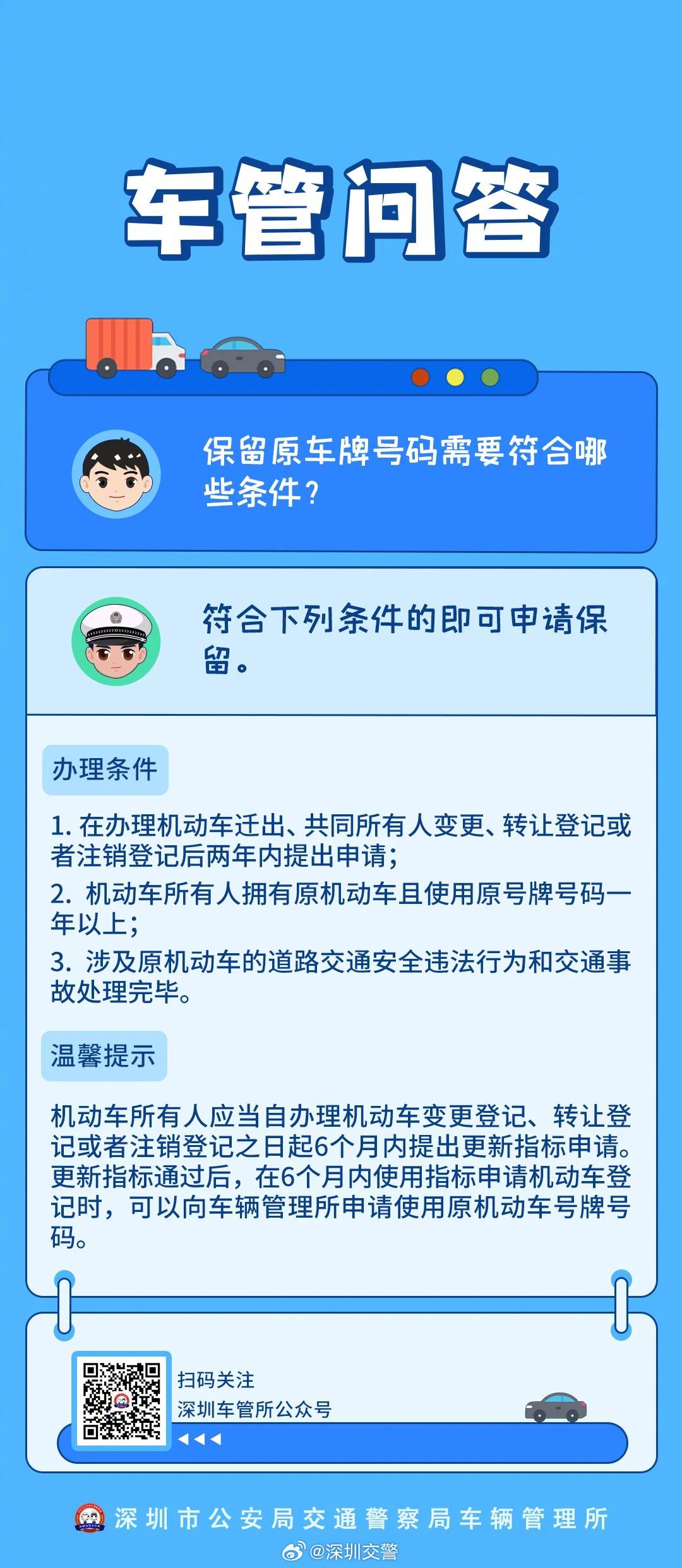 车管问答  保留原车牌号码需要符合哪些条件？ .jpg